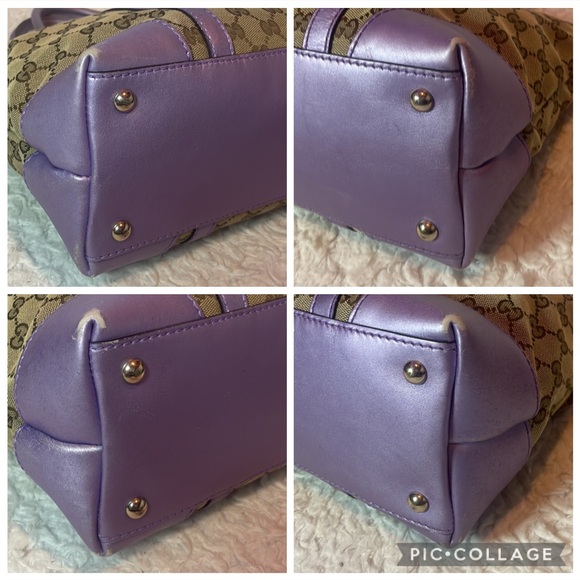 Gucci GG Guccissima Lovely Hearts Monogram Tote Bag and Wallet Set in Lavender - Picture 7 of 17